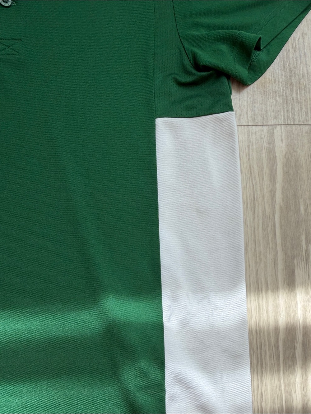 Lacoste Green and White Colorblock Polo - Picture 3 of 6